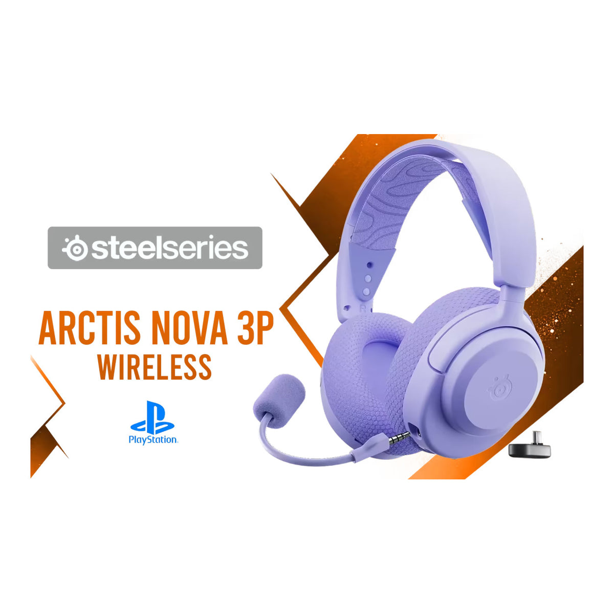 SteelSeries Arctis Nova 3P Wireless Gaming Headset for Playstation - Lavender SS-61692