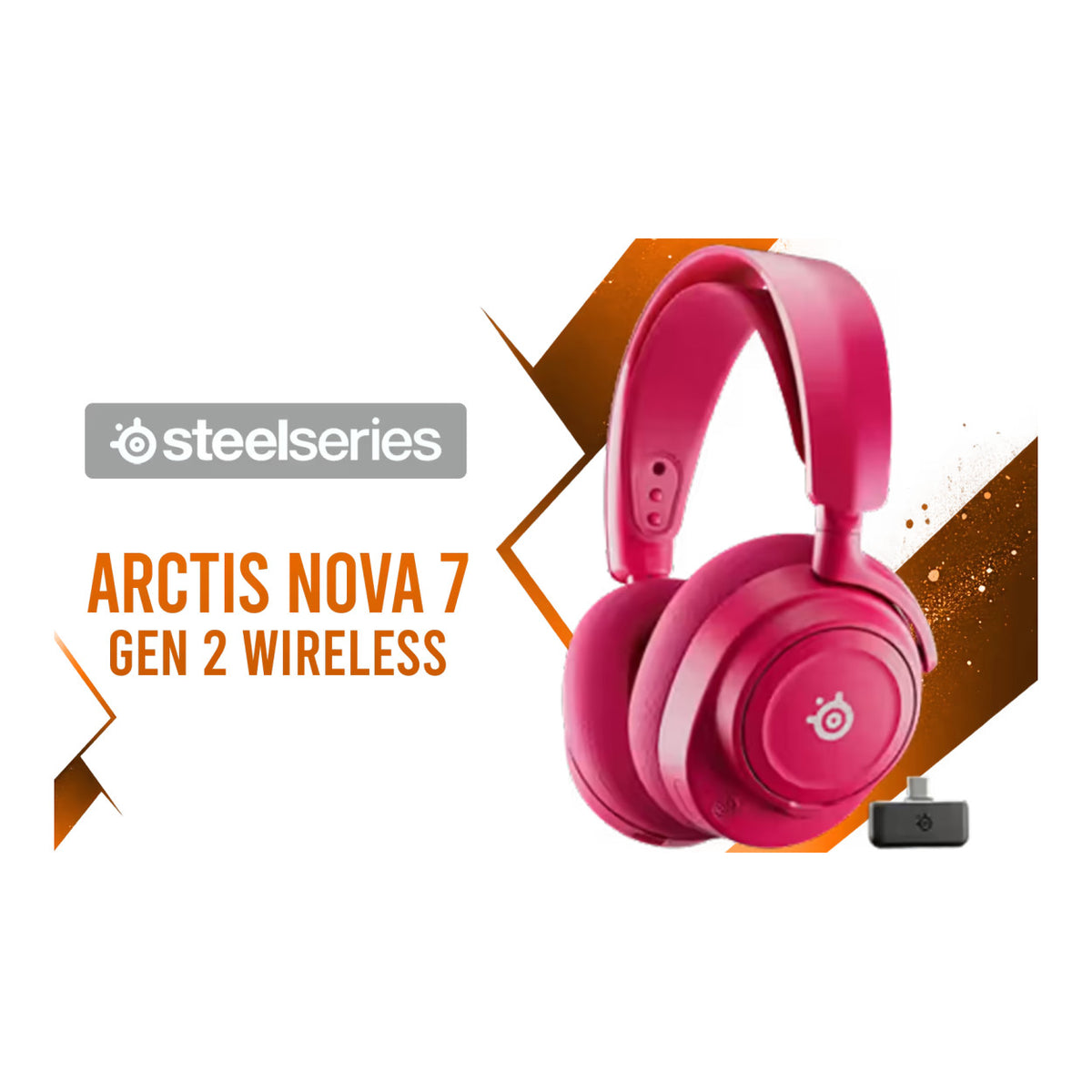 SteelSeries Arctis Nova 7 Gen 2 Wireless Gaming Headset - Magenta SS-61732