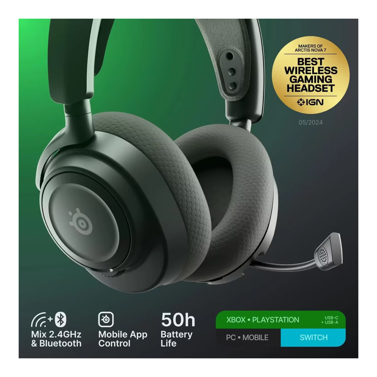 SteelSeries Arctis Nova 7X Gen 2 Wireless Gaming Headset - Black SS-61758