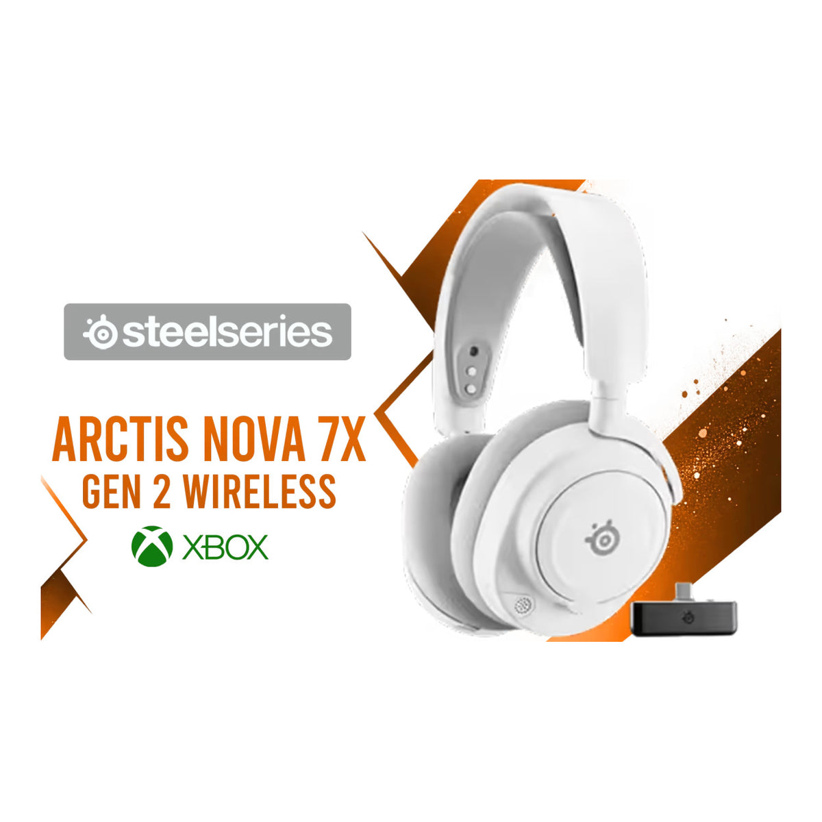 SteelSeries Arctis Nova 7X Gen 2 Wireless Gaming Headset - White SS-61759