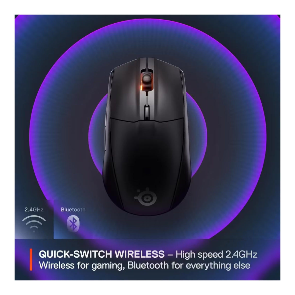 SteelSeries Rival 3 Gen 2 Wireless Gaming Mouse - Black SS-62523