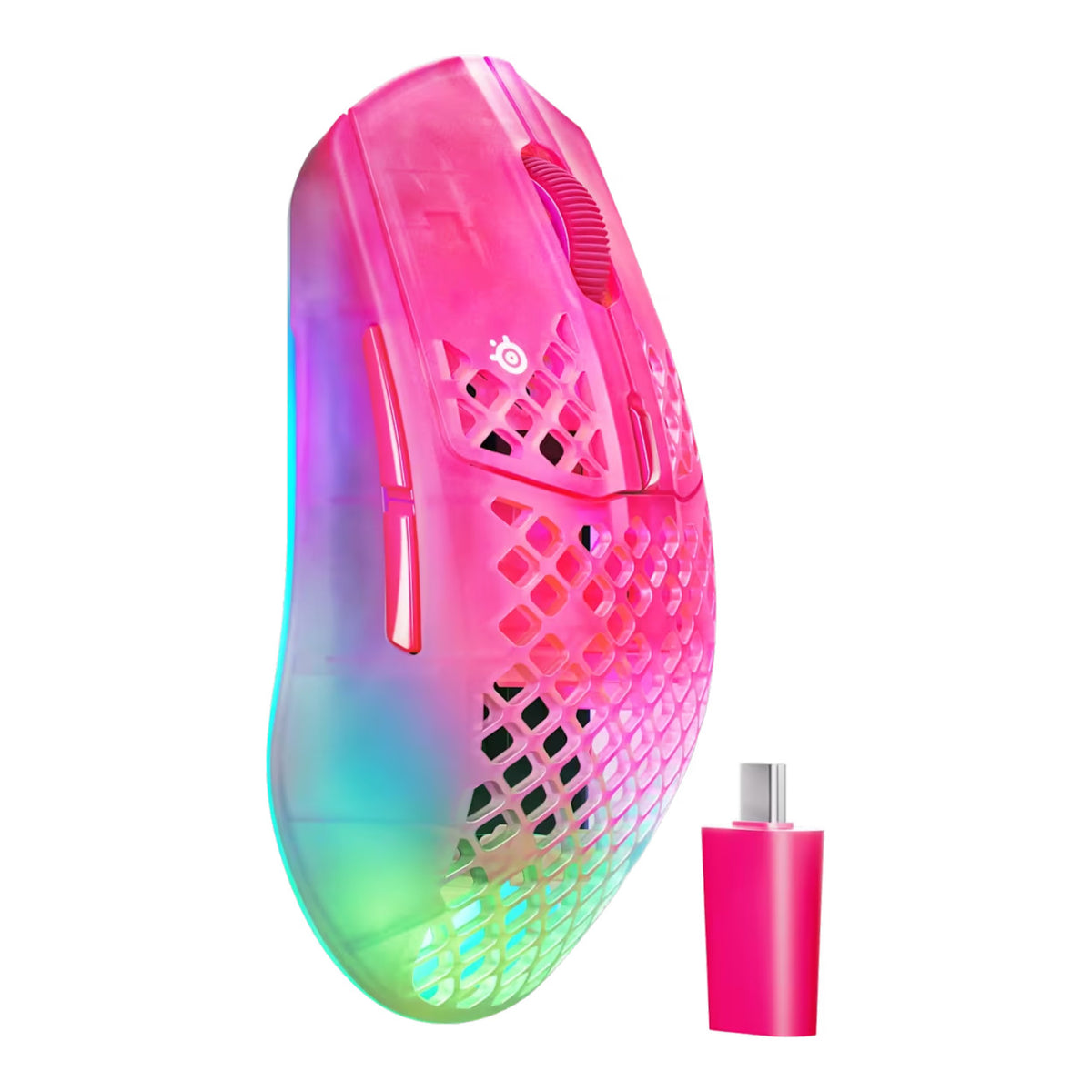 SteelSeries Aerox 3 Gen 2 Wireless Gaming Mouse - Magenta Haze SS-62716