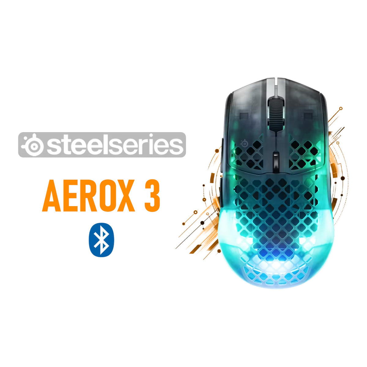 SteelSeries Aerox 3 Gen 2 Wireless Gaming Mouse - Shadow SS-62717