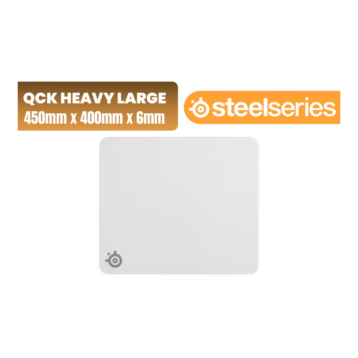 SteelSeries QcK Heavy Gaming Mouse Pad - L White SS-63480