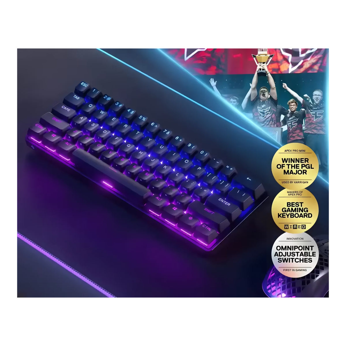 SteelSeries Apex Pro Mini RGB Wireless Gaming Keyboard SS-64842