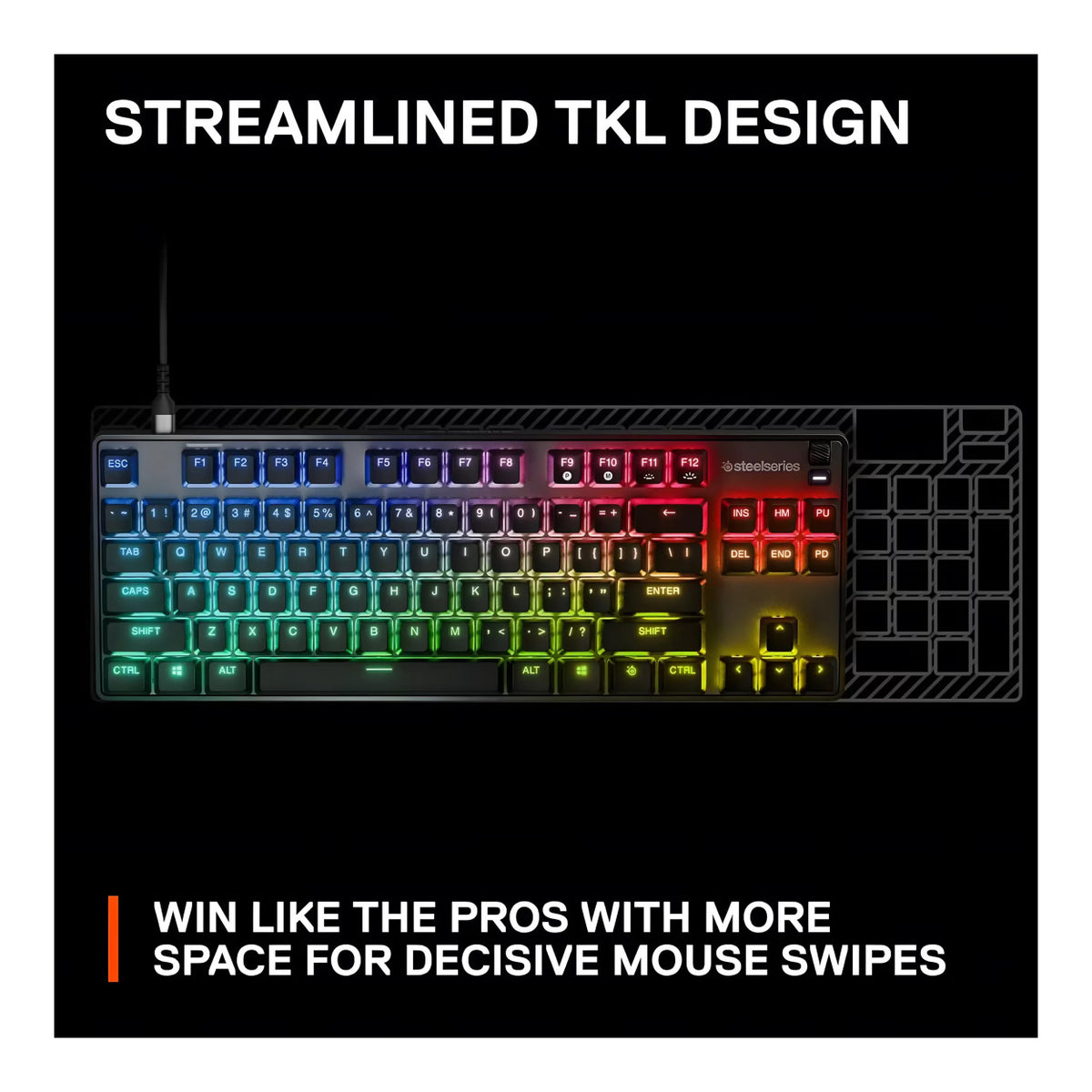 SteelSeries Apex 9 TKL RGB Hot-swap Wired Gaming Keyboard SS-64847