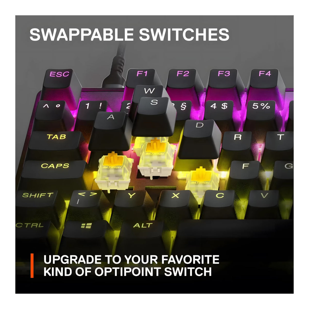 SteelSeries Apex 9 TKL RGB Hot-swap Wired Gaming Keyboard SS-64847