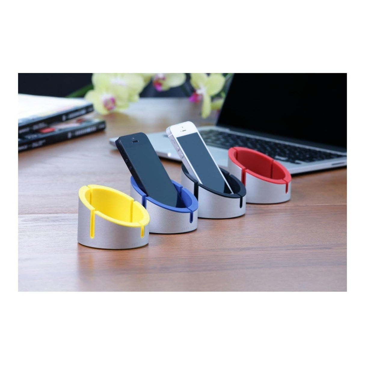 Just-Mobile AluCup Multi-Purpose Stand - Yellow ST-158YL