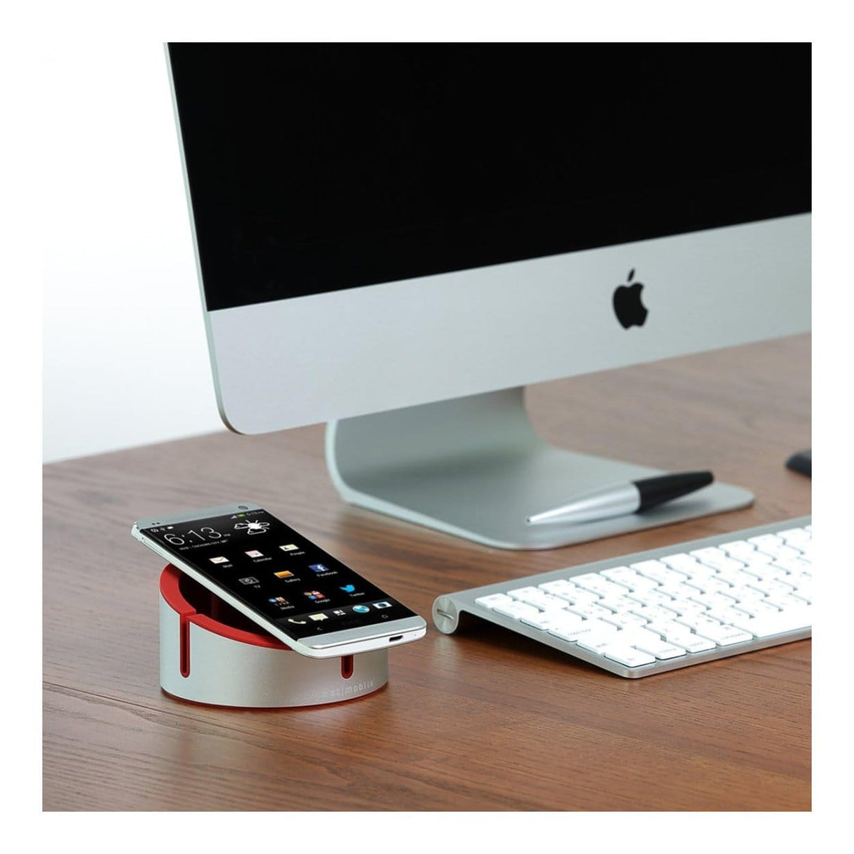 Just-Mobile AluCup Grande Smartphone Holder - Red ST-258RD