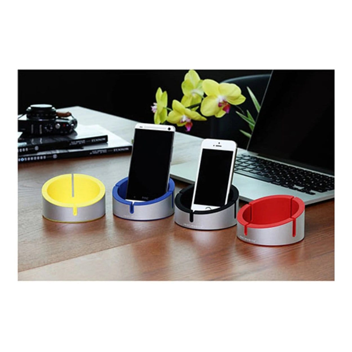 Just-Mobile AluCup Grande Smartphone Holder - Yellow ST-258YL