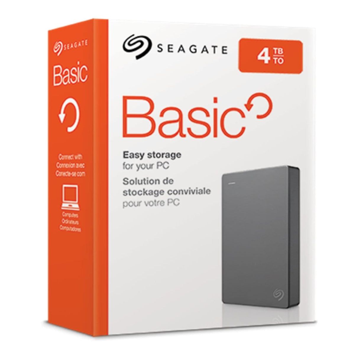 Seagate Basic 4TB Silver External Hard Drive STJL4000400