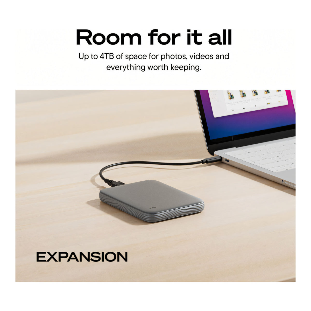Seagate Expansion Portable 2.5-inch 2TB USB-C Black External Hard Drive STNN2000400