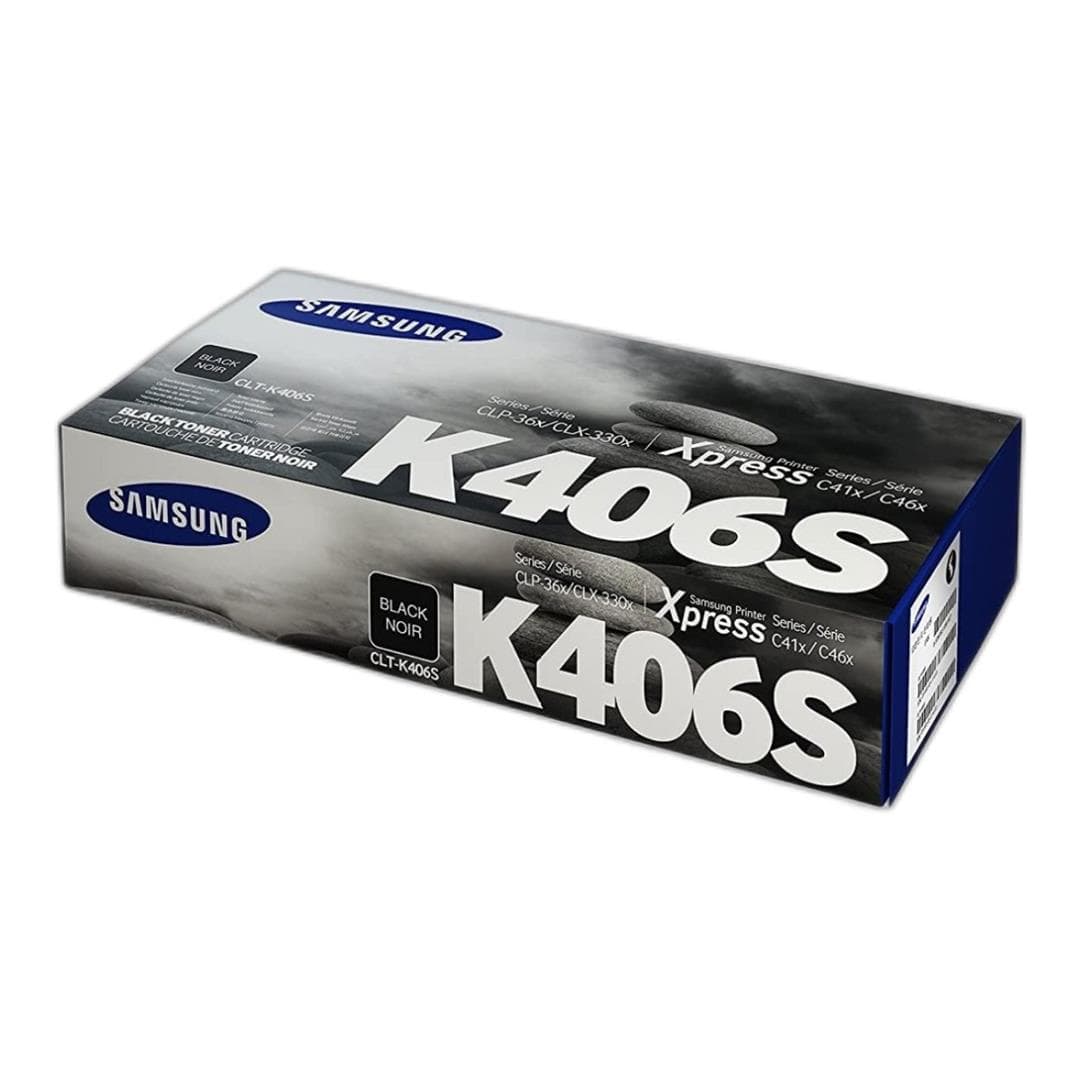 Samsung CLT-K406S Black Toner Cartridge 1,500 Pages Original SU120A Single-pack