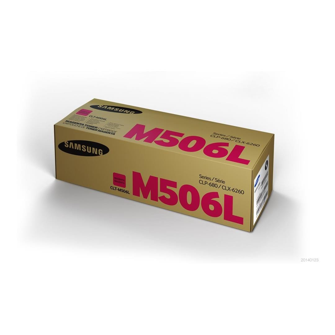 Samsung CLT-M506L Magenta Toner Cartridge 3,500 Pages Original SU307A Single-pack