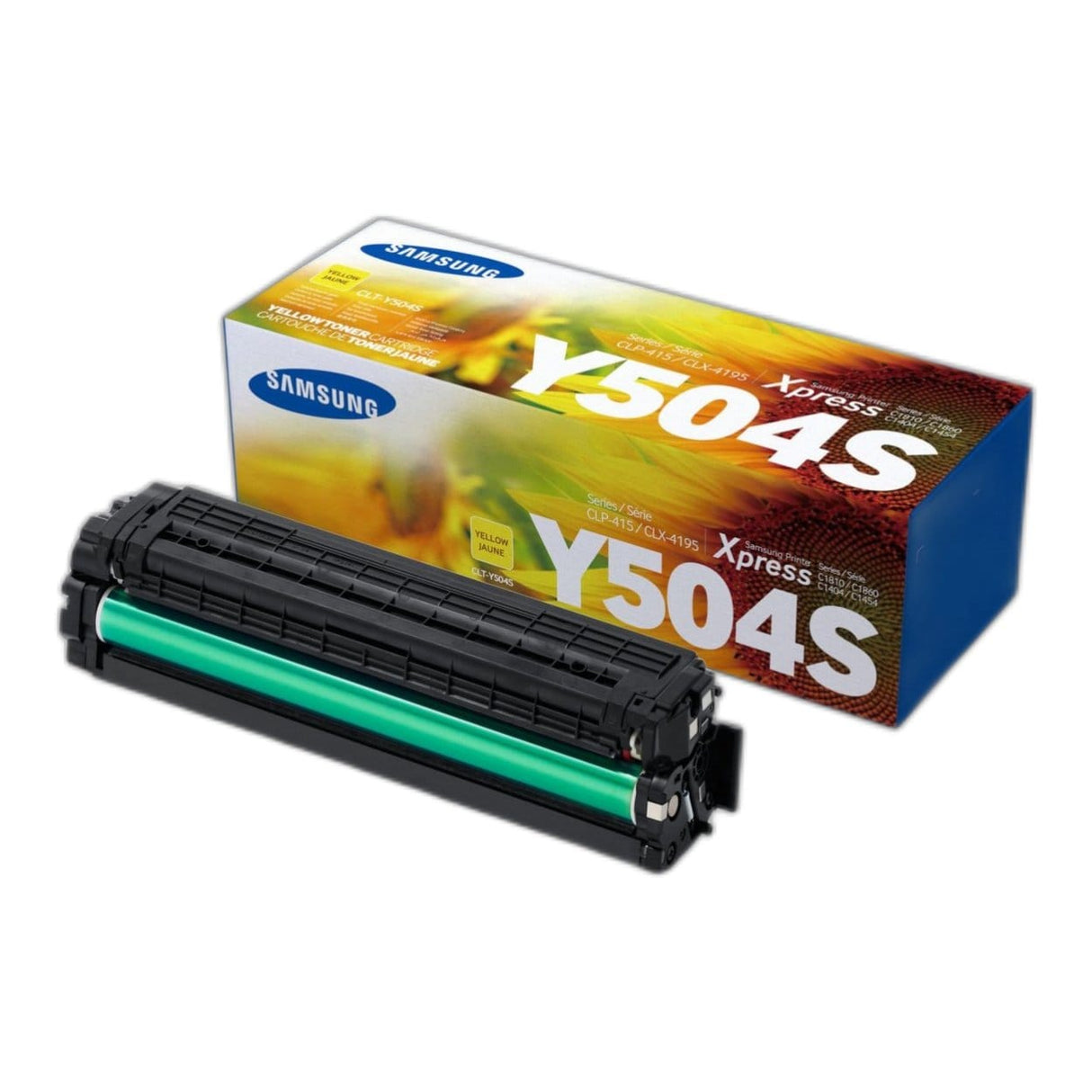 Samsung CLT-Y504S Yellow Toner Cartridge 1800 pages SU504A Single-pack