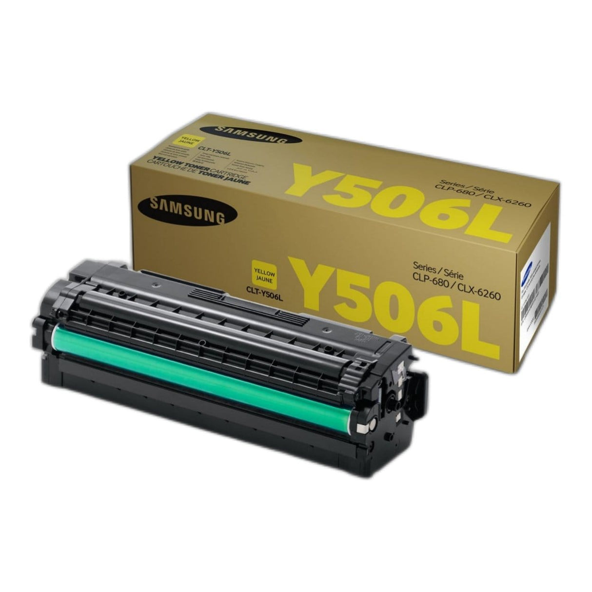 Samsung CLT-Y506L Yellow Toner Cartridge 3,500 Pages Original SU517A Single-pack