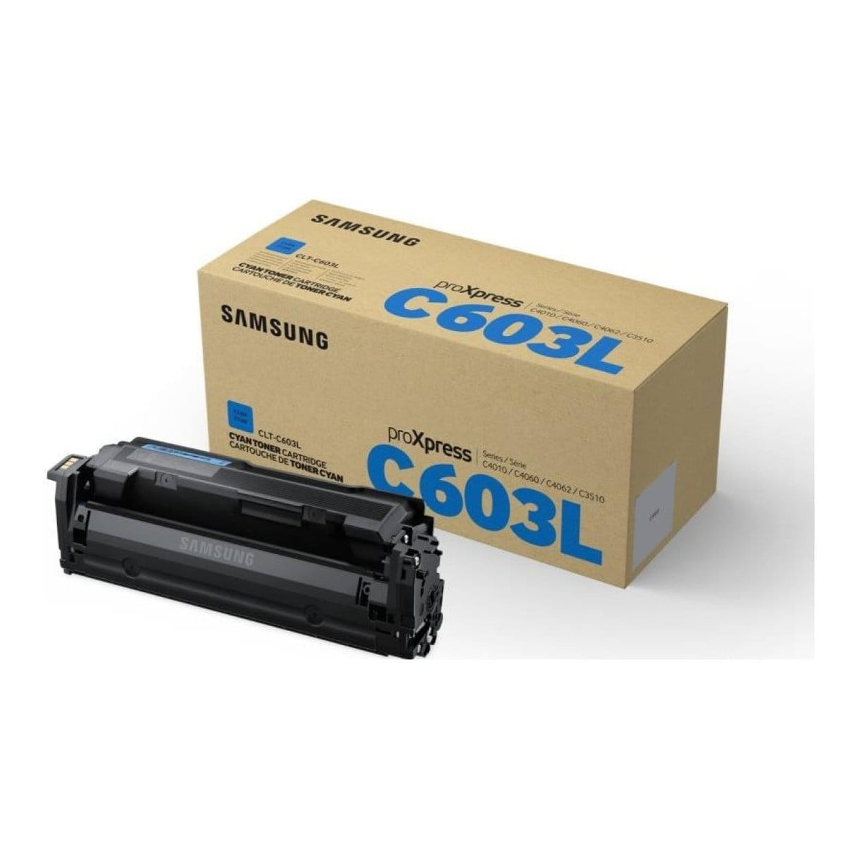 Samsung CLT-C603L Cyan Toner Cartridge 10,000 Pages Original SV232A Single-pack