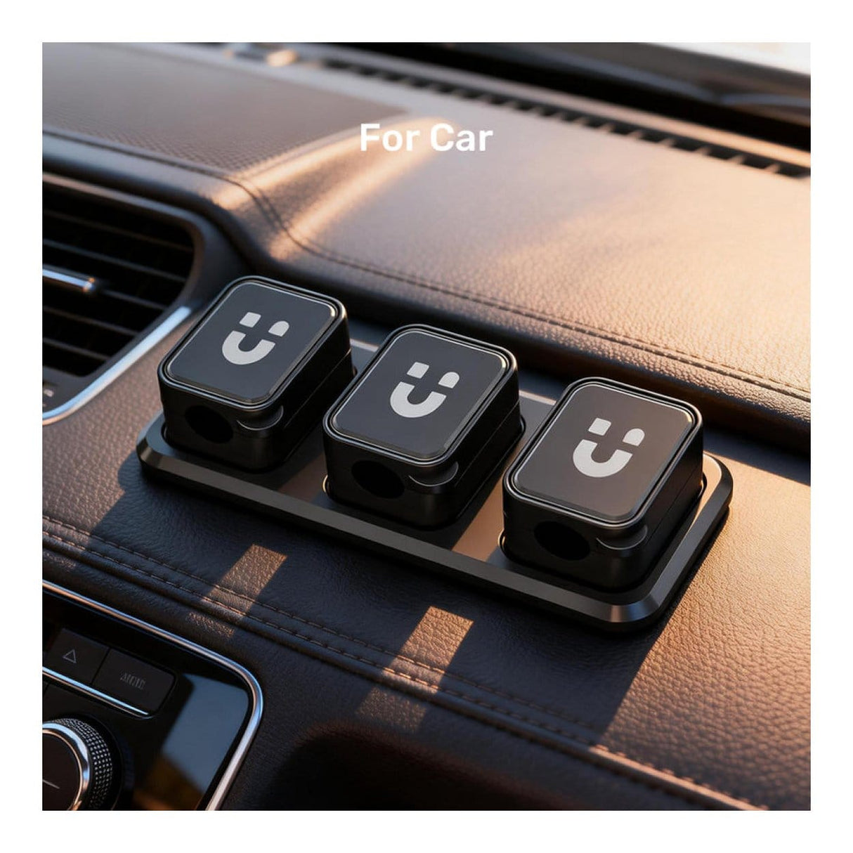 Unitek SnapHold Magnetic Cable Clips with Base T1117ABK01