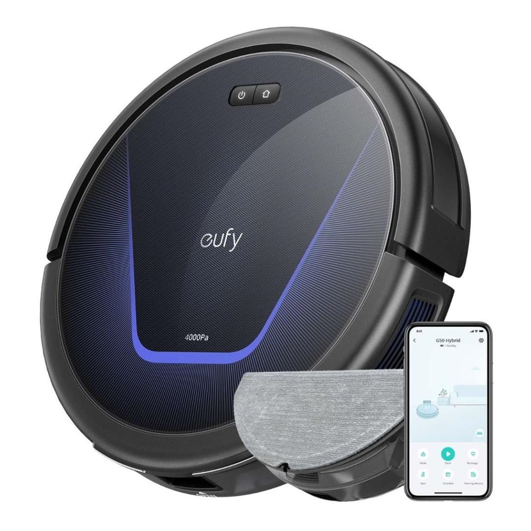 Eufy G50 Hybrid Robot Vacuum Cleaner Black T2212G11
