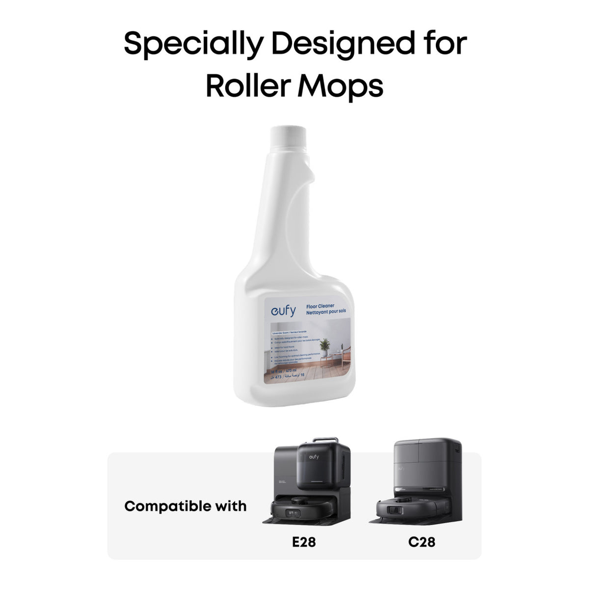 Eufy 473ml Floor Cleaner for E28 and C28 RoboVac T290SA10