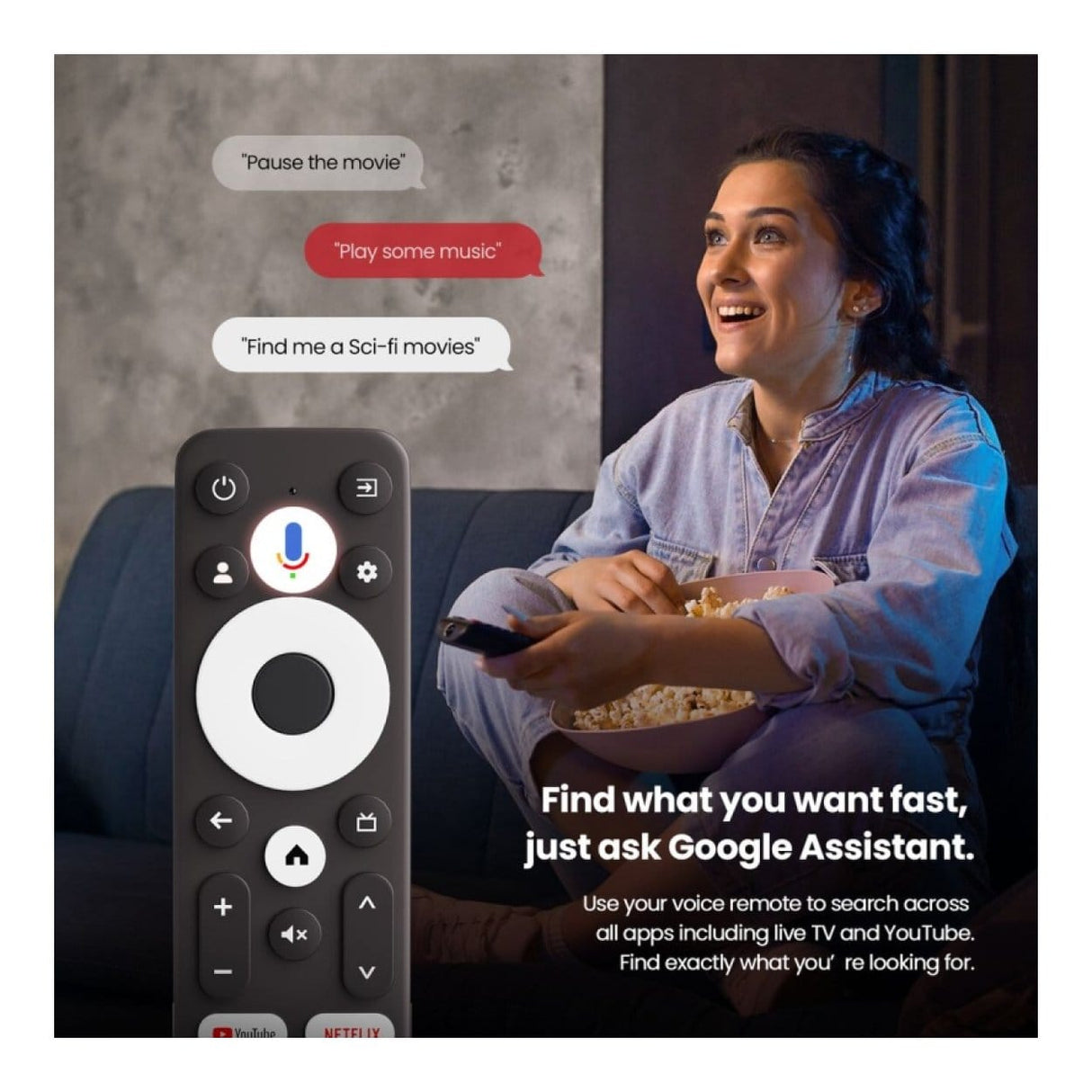 ETOE T2 Certified 4K UHD Google Android Smart TV Stick T2GTV