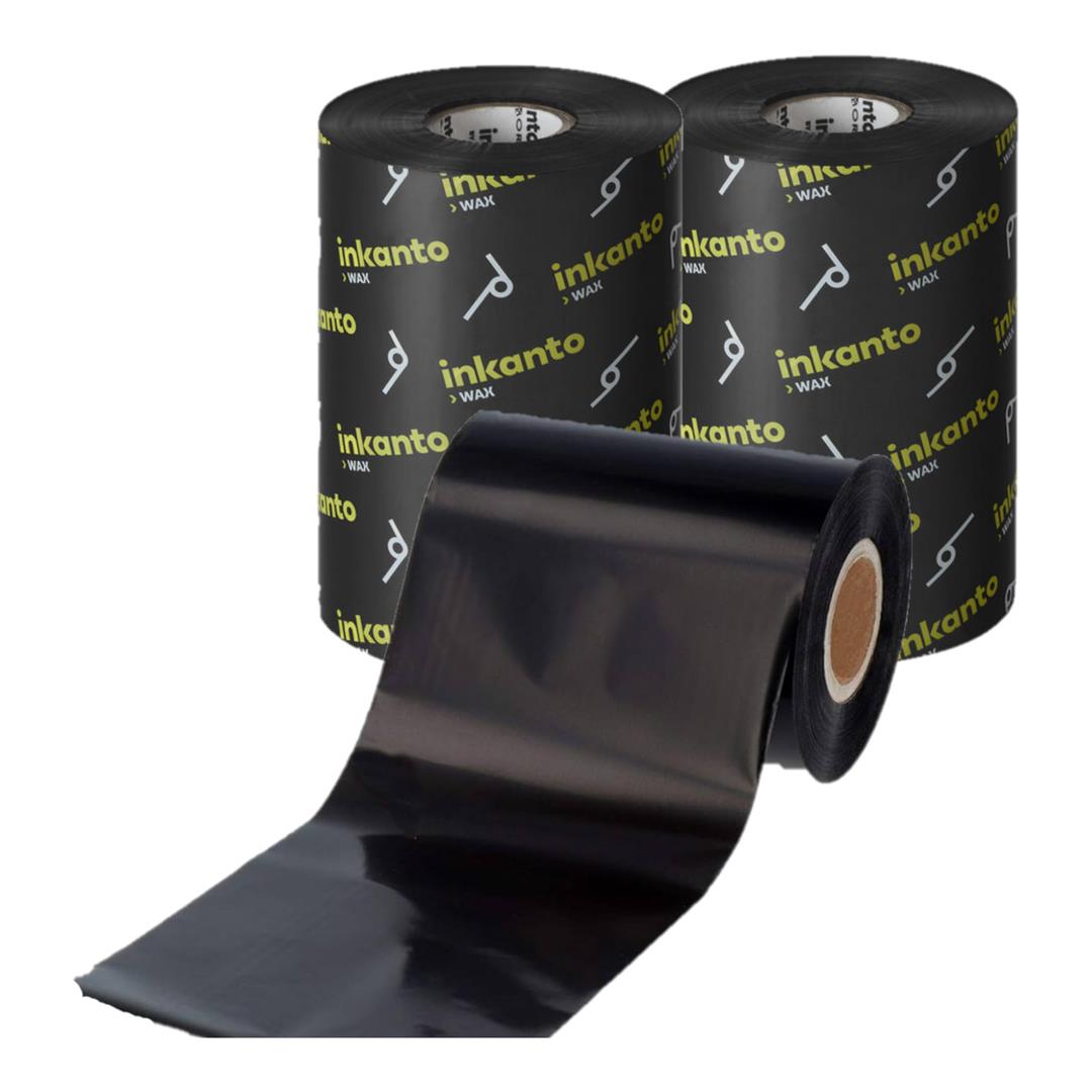 Inkanto AWR8 110mm x 300m Thermal Thermal Wax Ribbon Black T530481O