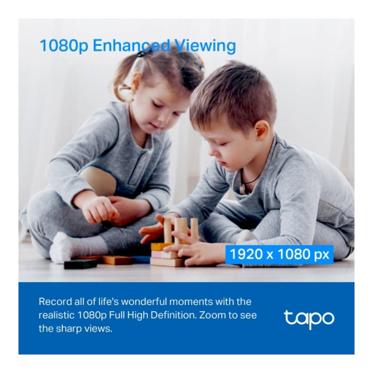 TP-Link Tapo C200P2 Pan and Tilt Home Security Wireless Camera 2-pack