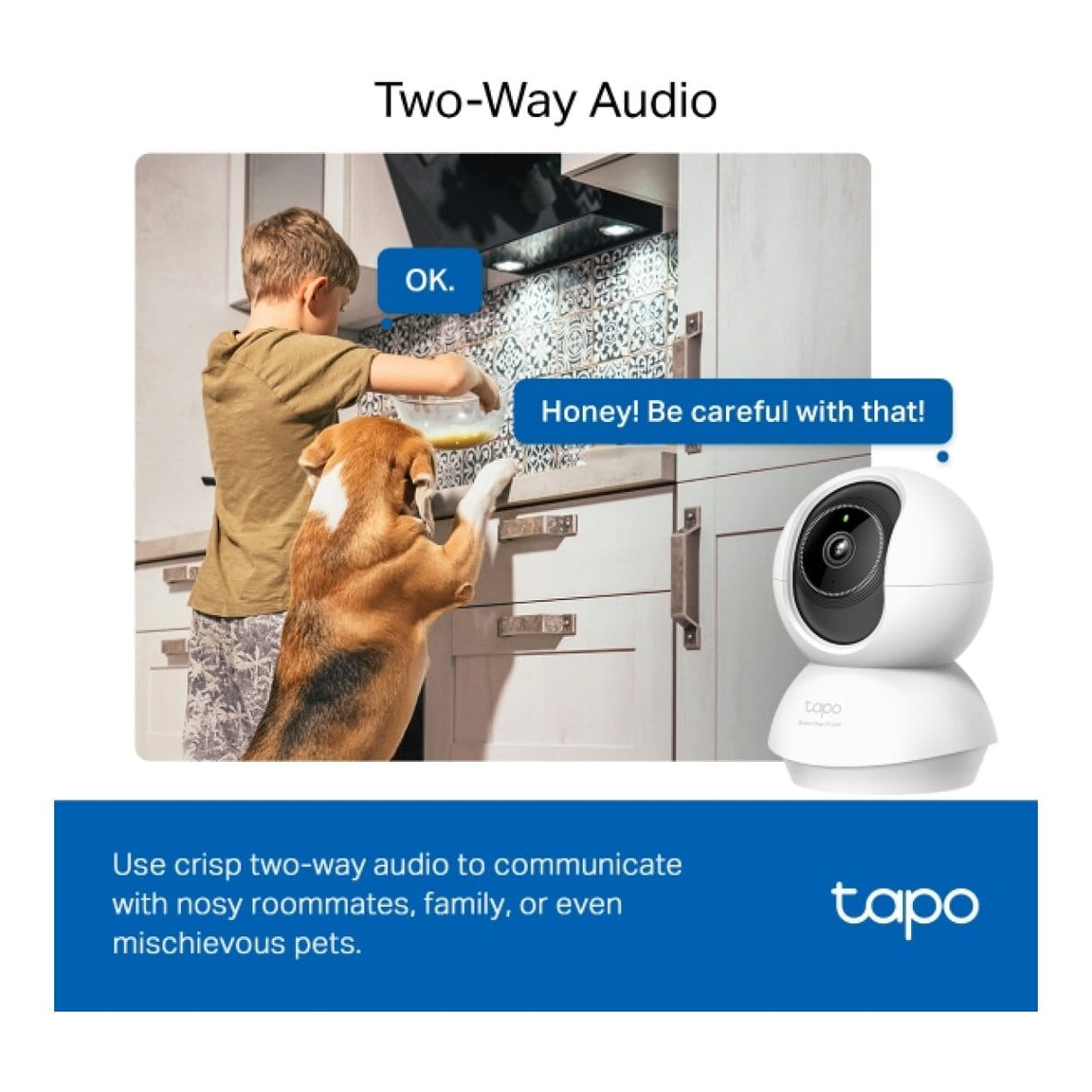 TP-Link Tapo C230 Pan/Tilt AI Home Security Wi-Fi Bulb Camera