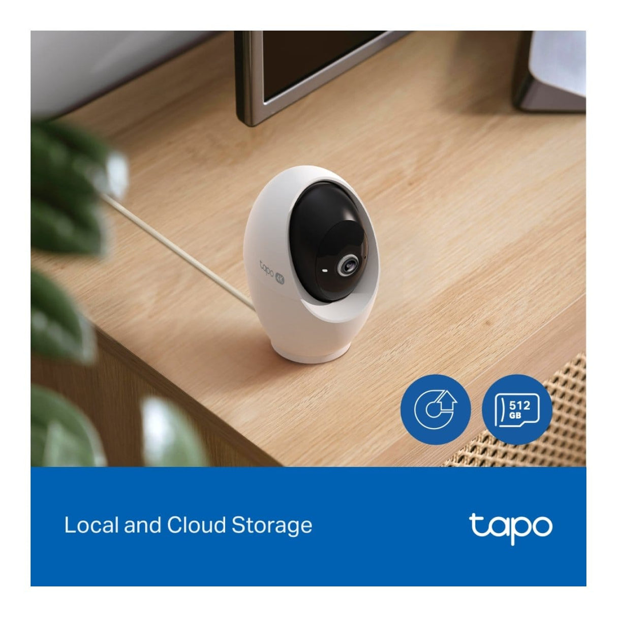 TP-Link Tapo C260 4K 8MP 4.3mm AI Wi-Fi Pan/Tilt Home Security Camera