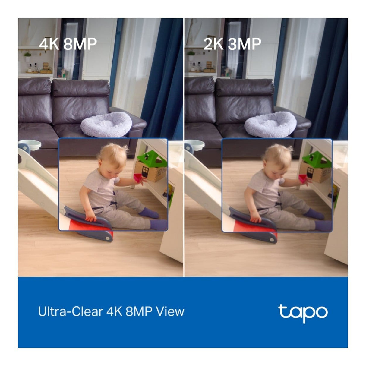 TP-Link Tapo C260 4K 8MP 4.3mm AI Wi-Fi Pan/Tilt Home Security Camera