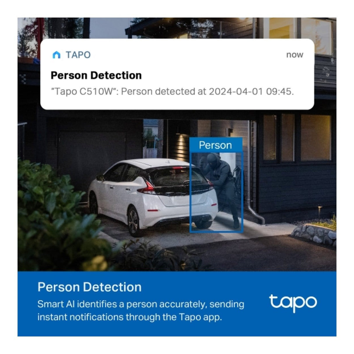 TP-Link Tapo C510W 2K Outdoor Security Pan/Tilt Wi-Fi Camera