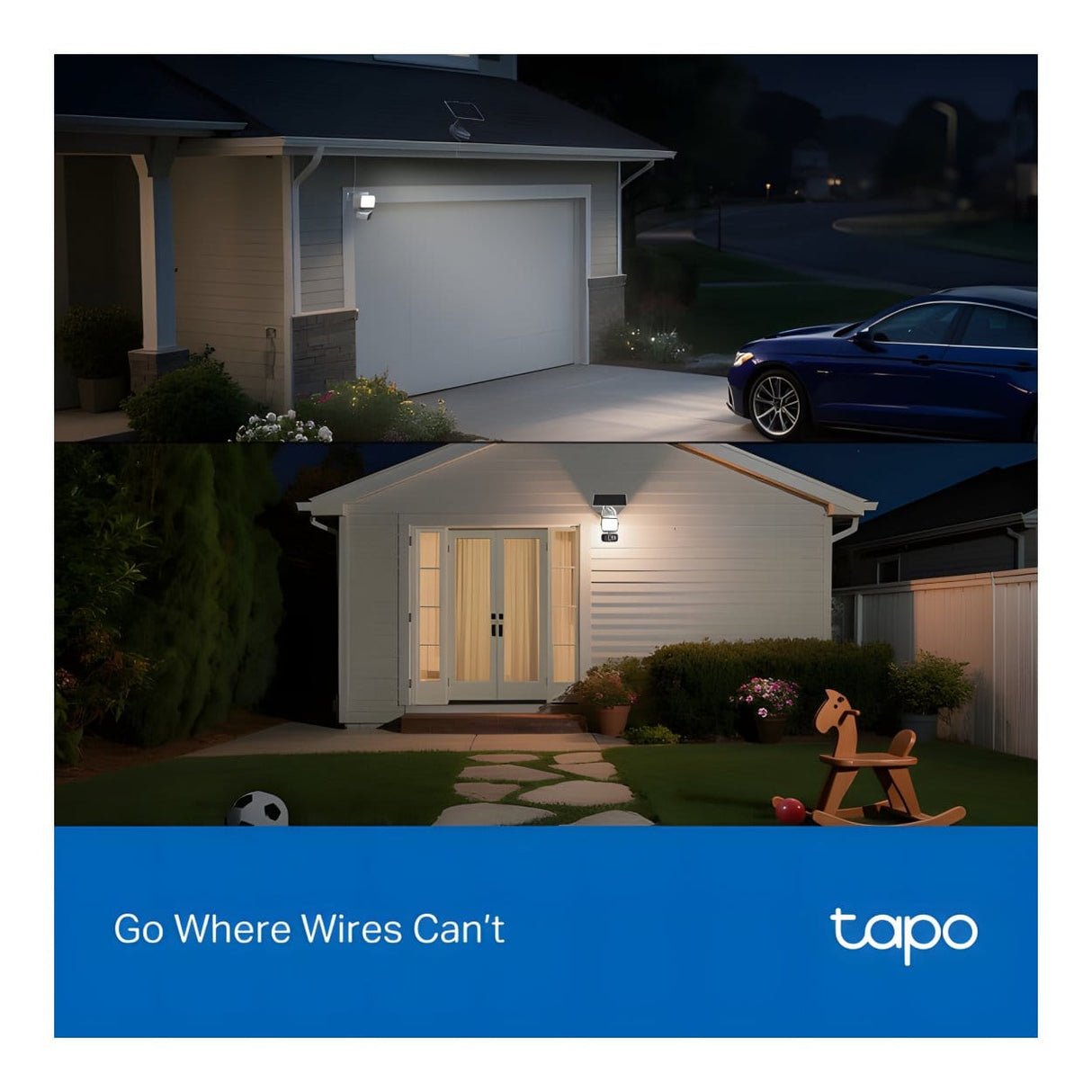 TP-Link Tapo C615F Solar-Powered Floodlight Pan Tilt Security Camera Kit TAPO C615F KIT