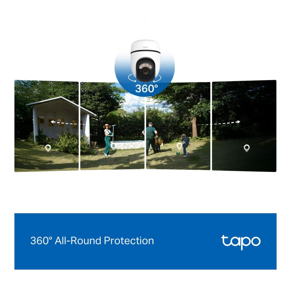 TP-Link Tapo C630 3K 5MP 4.0 mm Solar-Powered Pan/Tilt Security Camera