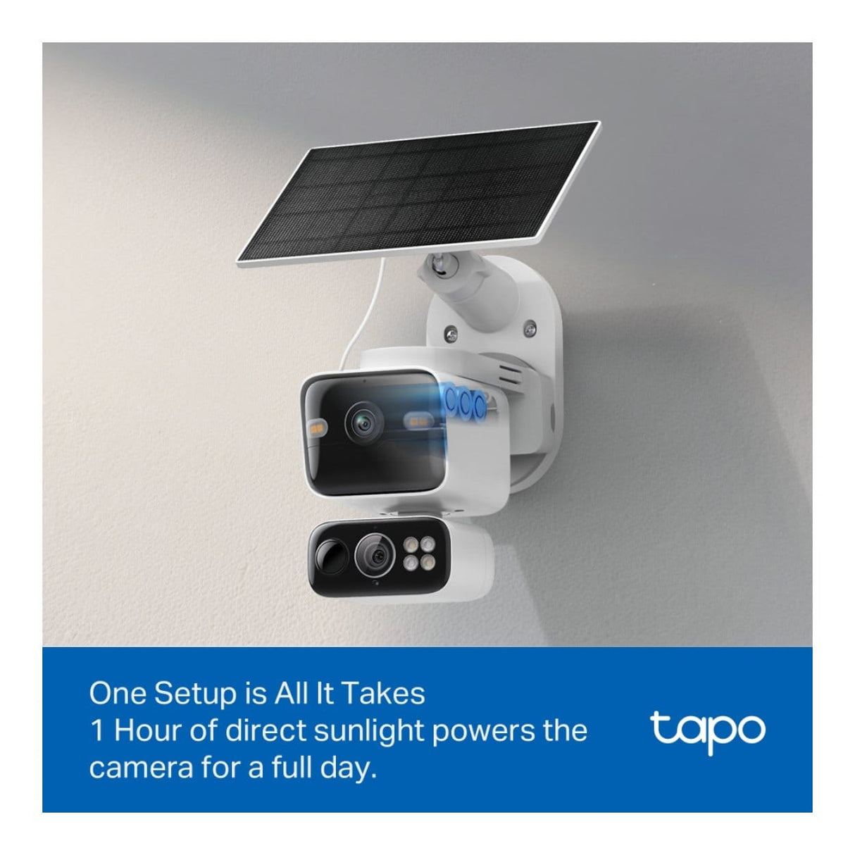 TP-Link Tapo C645D Solar-Powered Dual-Lens Pan/Tilt Security Camera Kit