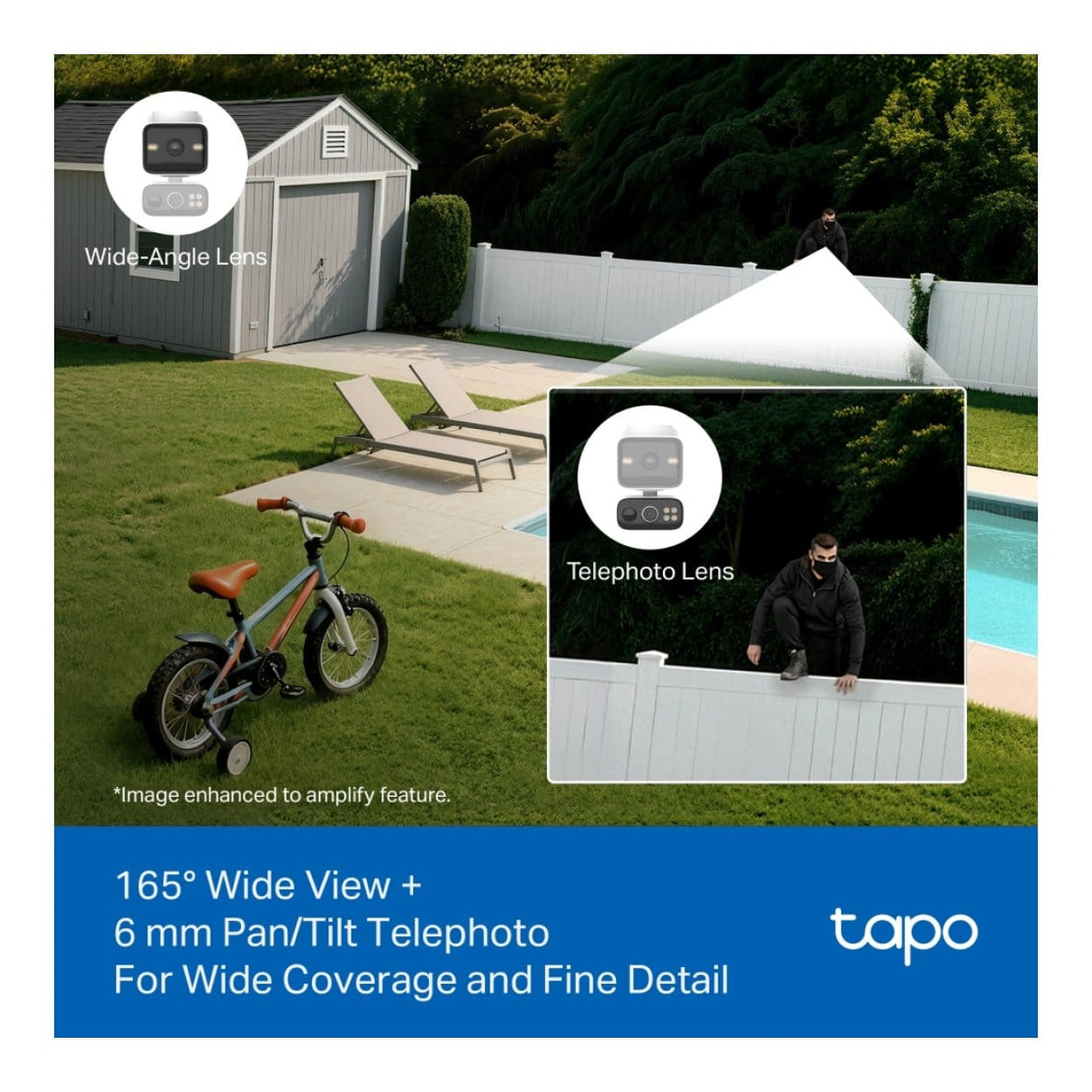 TP-Link Tapo C645D Solar-Powered Dual-Lens Pan/Tilt Security Camera Kit