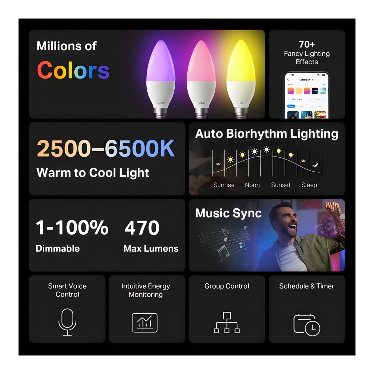 TP-Link Tapo L430C Smart Wi-Fi Light Bulb Multicolor
