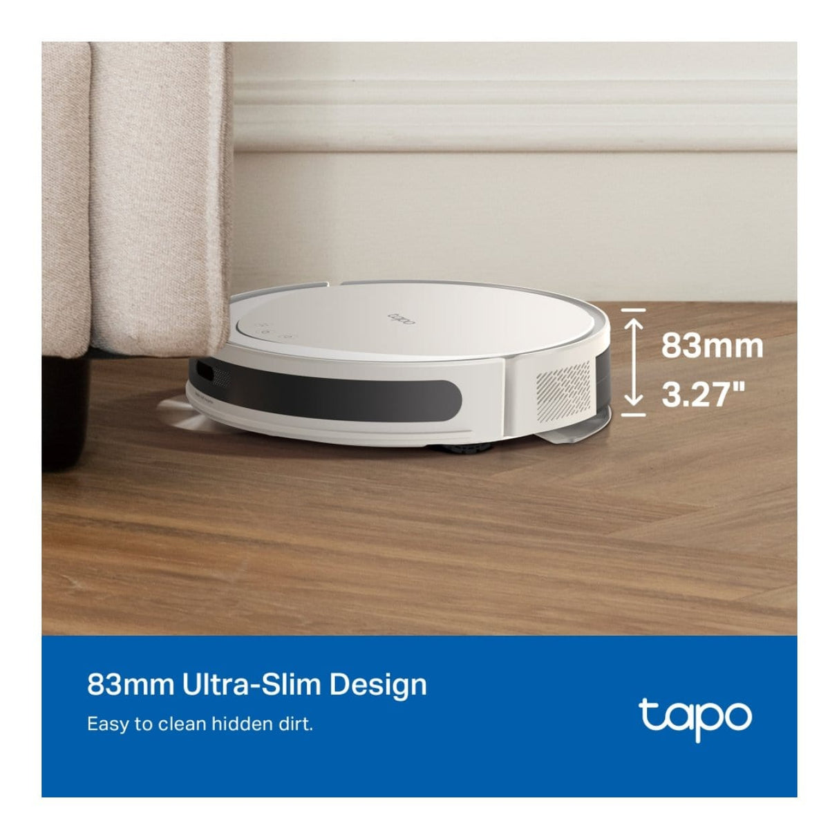 TP-Link 5300Pa Suction MagSlim LiDAR Navigation Robot Vacuum and Mop with Auto-Empty Dock TAPO RV20 MAX PLUS WHITE