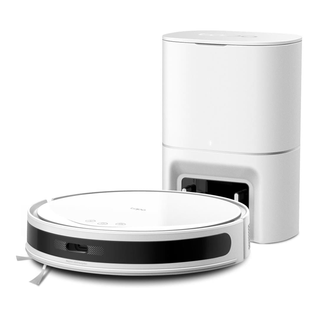 TP-Link 5300Pa Suction MagSlim LiDAR Navigation Robot Vacuum and Mop with Auto-Empty Dock TAPO RV20 MAX PLUS WHITE