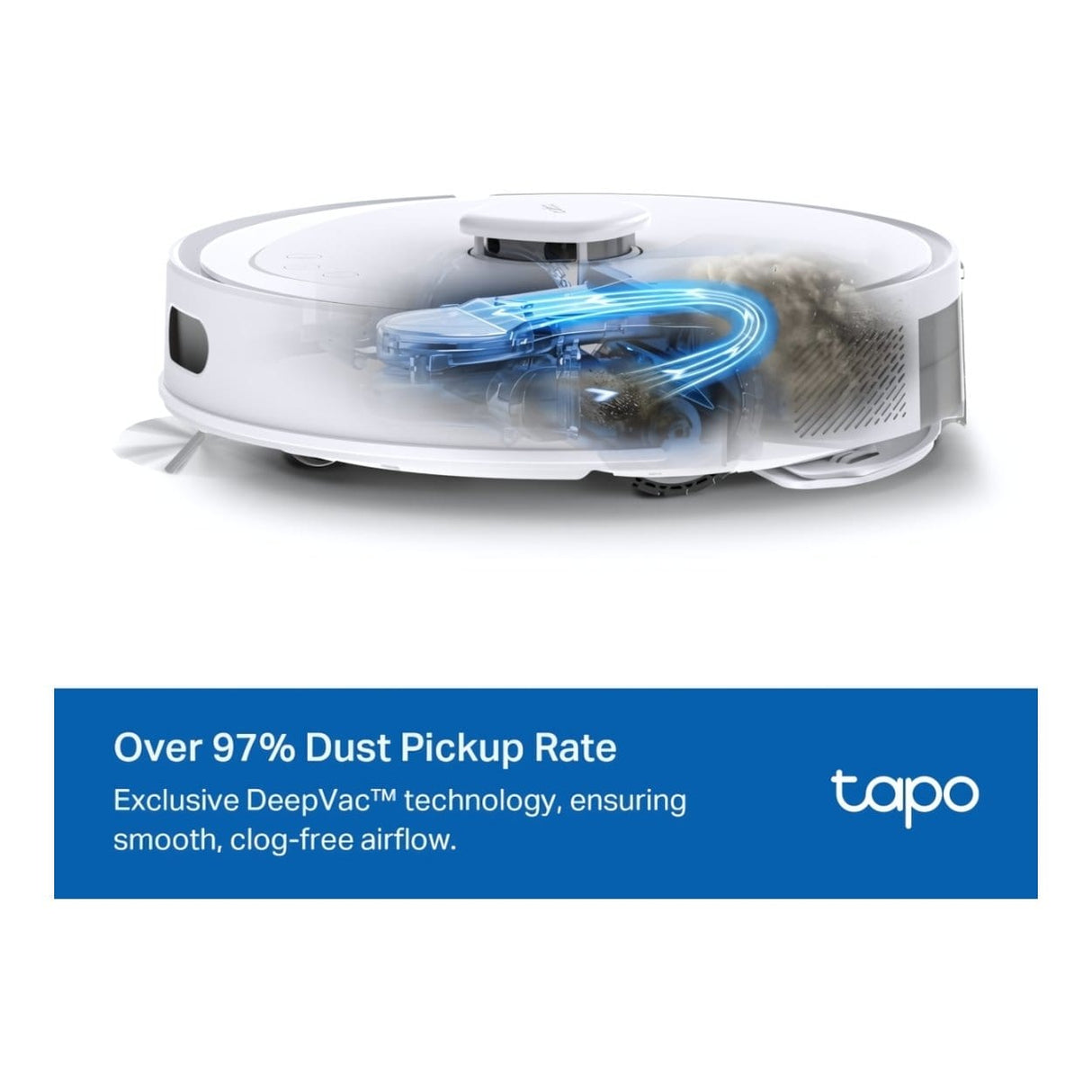 TP-Link Tapo RV30 Max 5300Pa Hyper Suction Robot Vacuum & Mop White