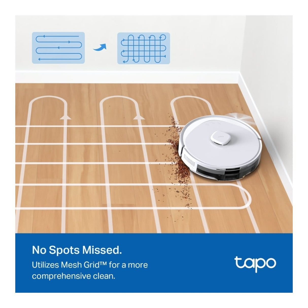 TP-Link Tapo RV30 Max 5300Pa Hyper Suction Robot Vacuum & Mop White