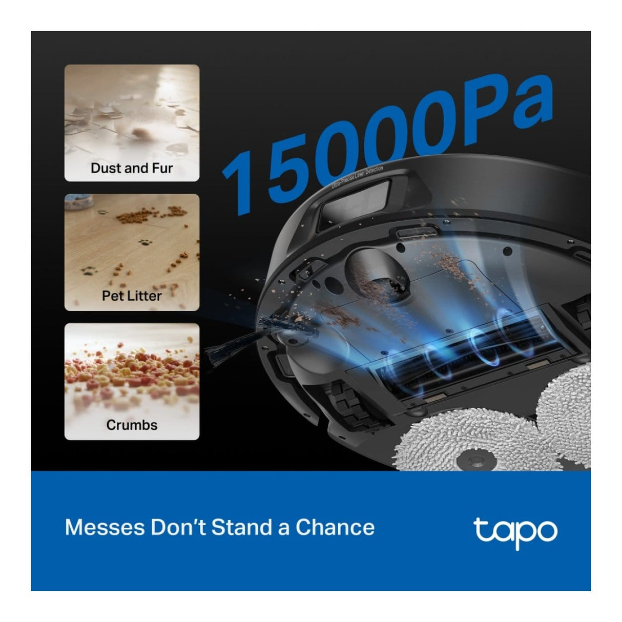 TP-Link Tapo RV50 Pro Omni AI Detection Robot Vacuum & Mop with All-in-One Self-Cleaning Station