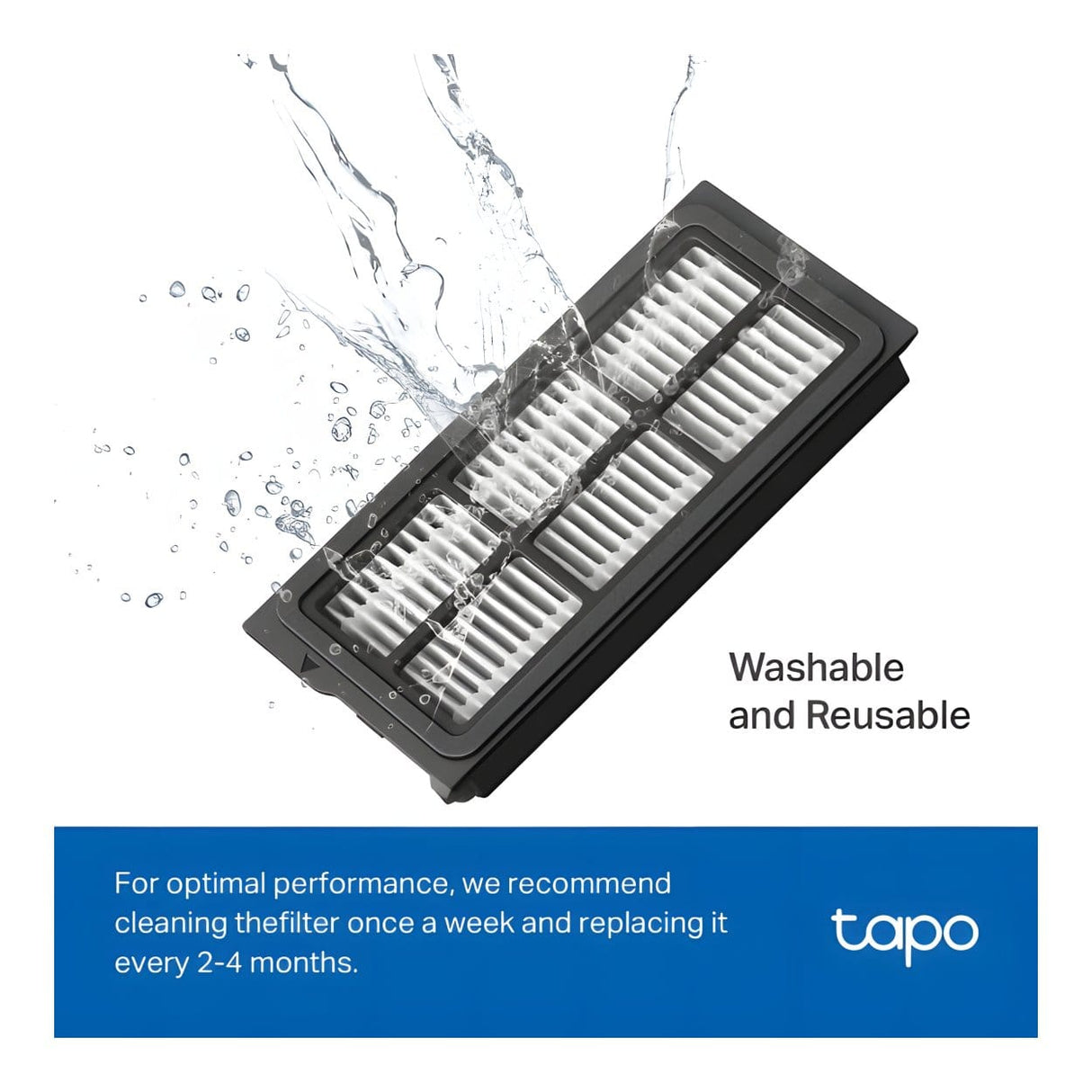 TP-Link Tapo RVA520 Robot Vacuum Washable HEPA Filter 4-pack