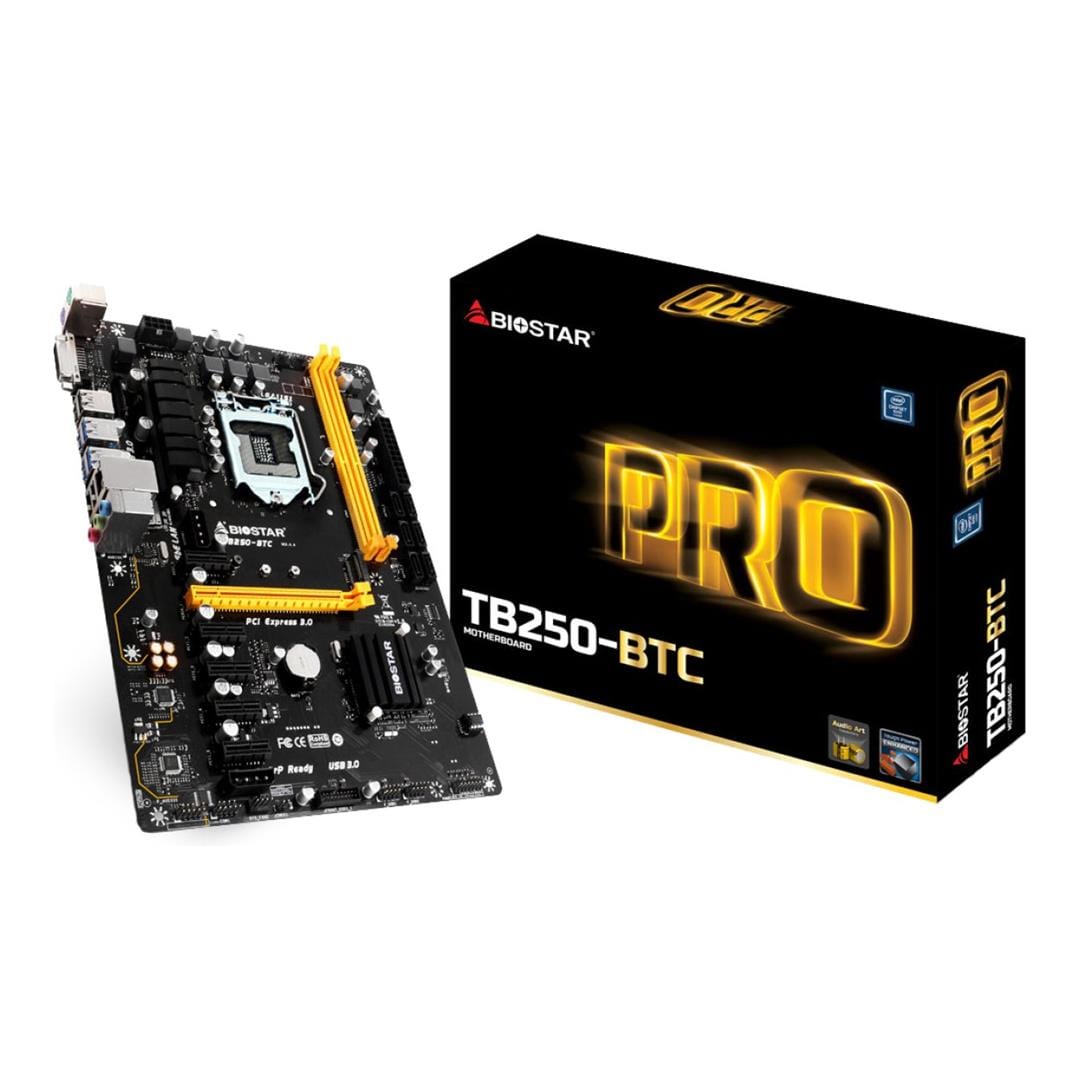 Biostar Intel B250 LGA 1151 ATX Motherboard TB250-BTC