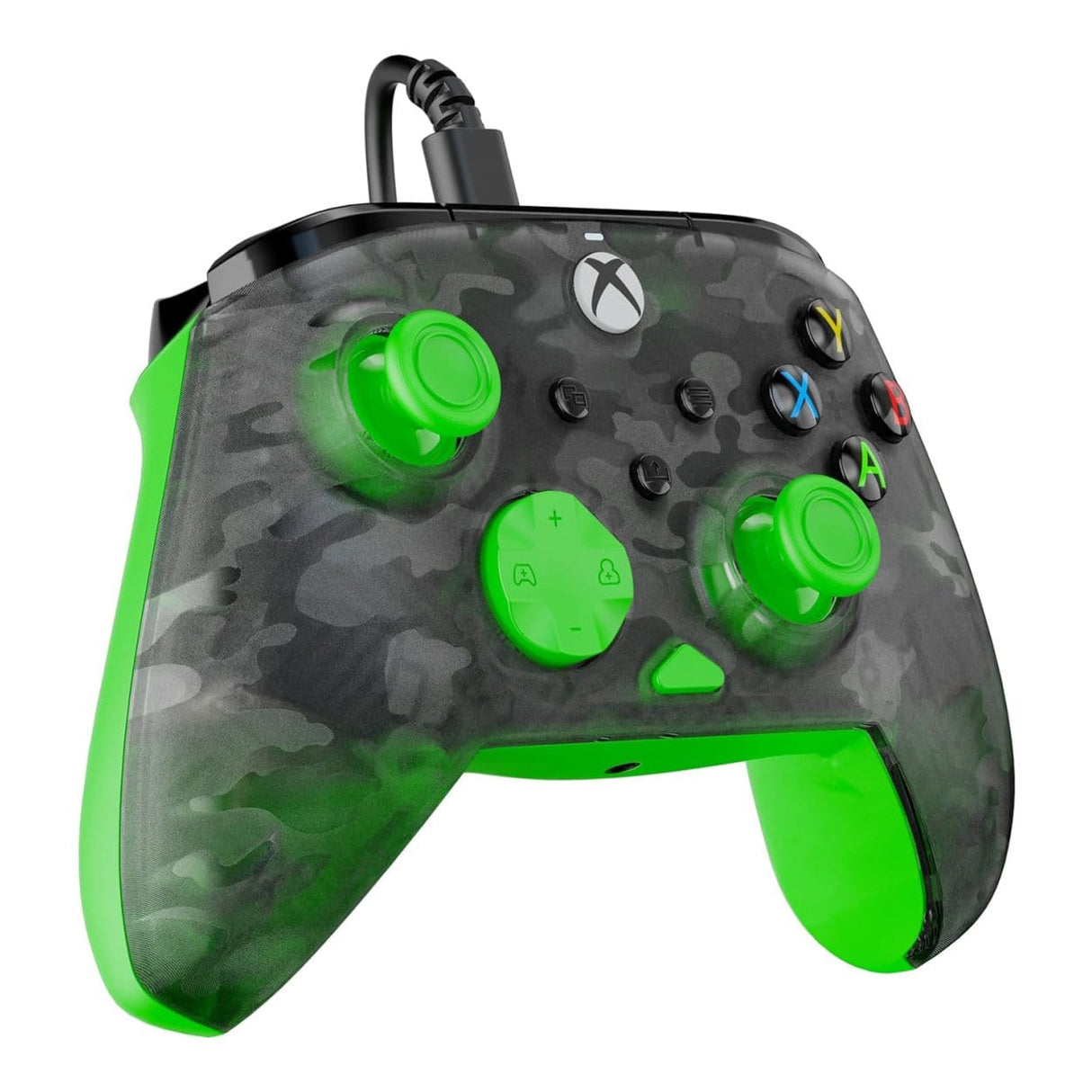 Turtle Beach Rematch Core Wired Gaming Controller for Xbox and PC - Ghost Black Camo/Green TBC-2001-55