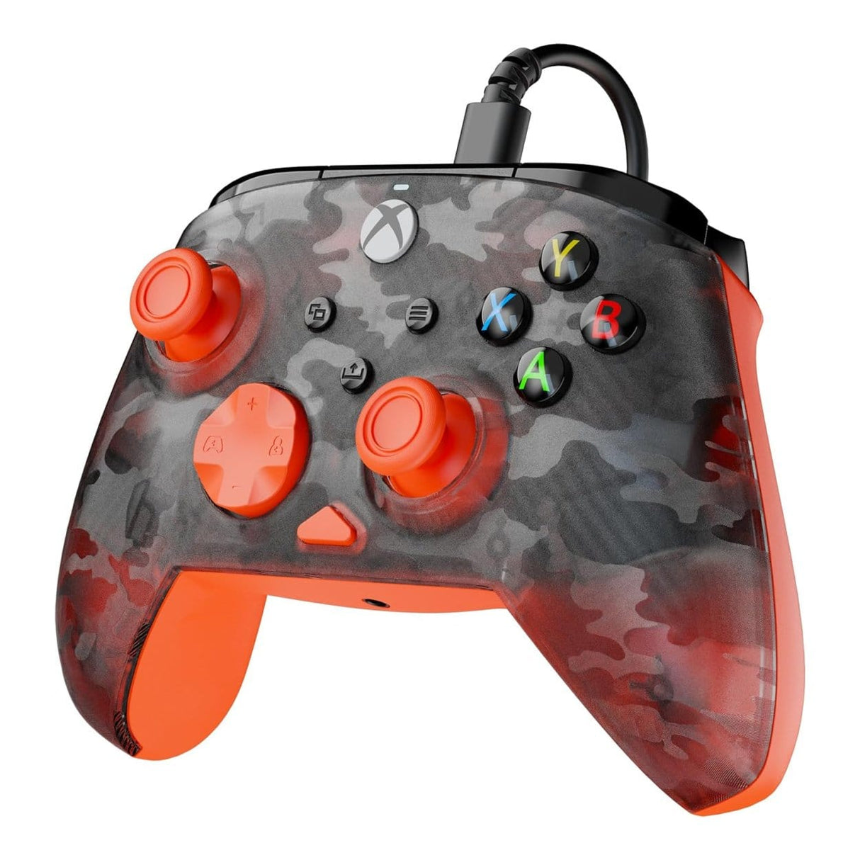 Turtle Beach Rematch Core Wired Gaming Controller for Xbox and PC - Ghost Black Camo/Orange TBC-2001-95