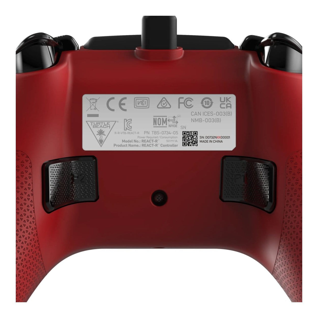 Turtle Beach React-R Xbox Wired Controller - Red TBS-0734-05
