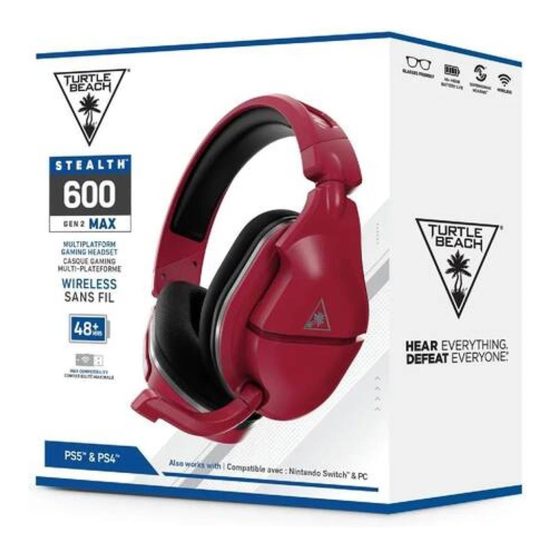 Turtle Beach Stealth 600 Gen2 MAX Wireless Gaming Headset Midnight Red TBS-3172-02
