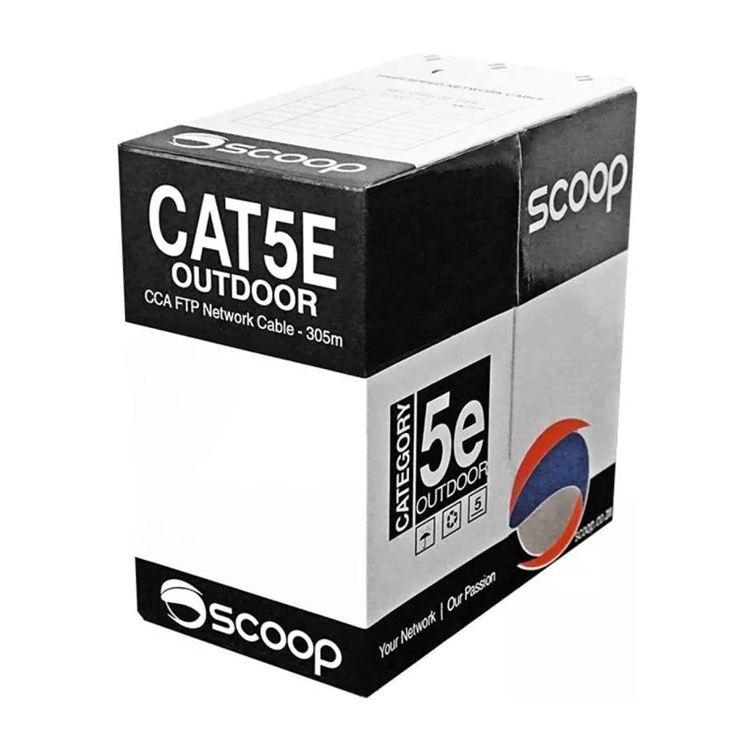 Scoop CAT5e FTP CCA Outdoor Box Cable 305m TC-305C