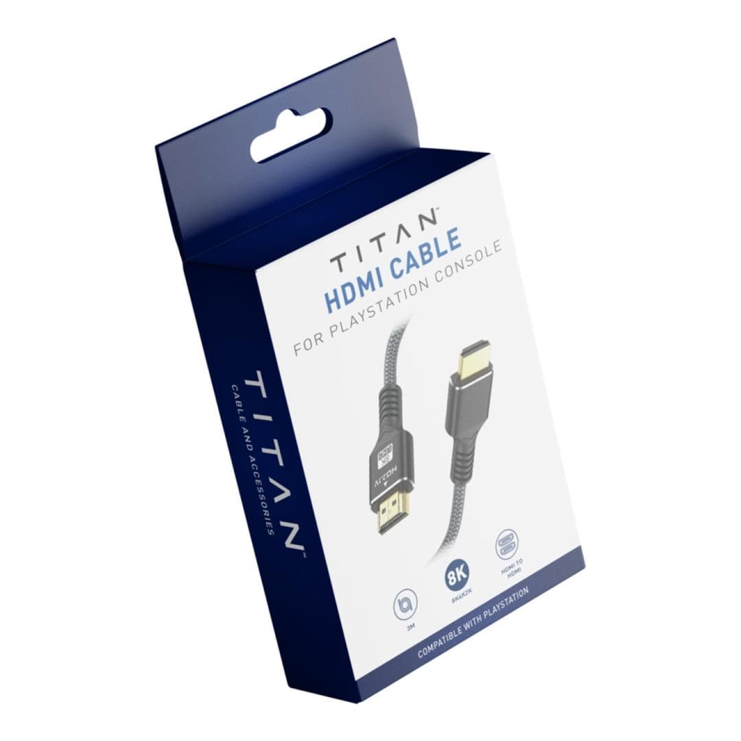 Titan 2m High-Speed HDMI Cable 8K @ 60Hz for PS Black TG-HD-2000-PS