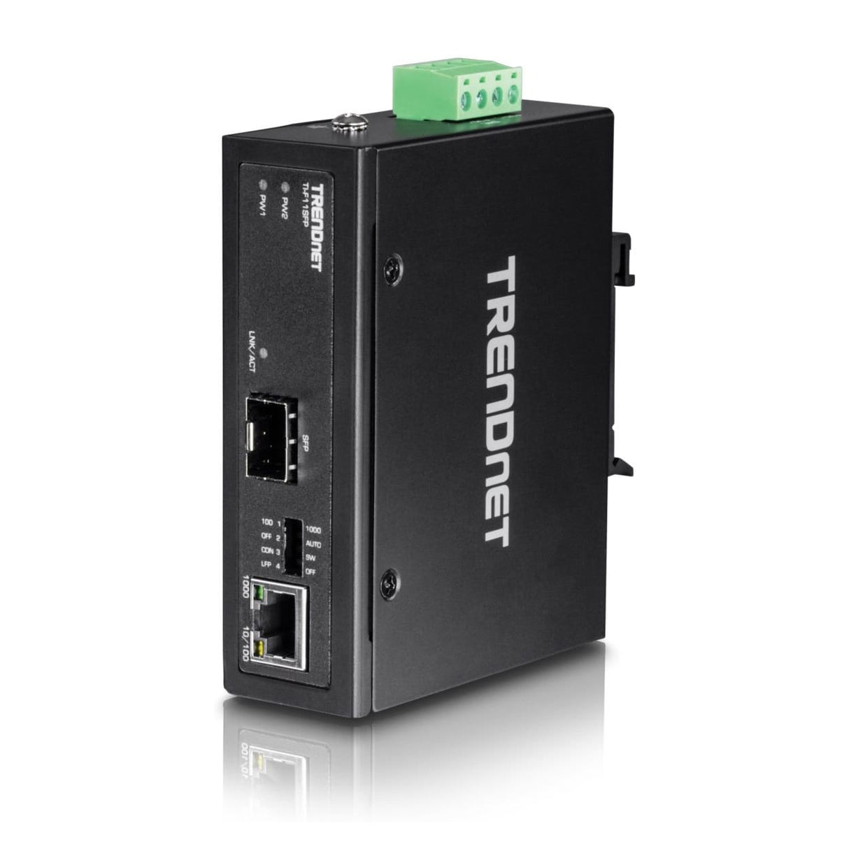 Trendnet TI-F11SFP Hardened Industrial 100/1000 Base-T to SFP Media Converter